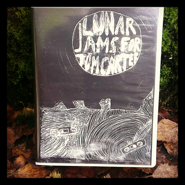 cover of  various artists - LUNAR JAMS FOR TOM CARTER - FEATHERED COYOTE RECORDINGS